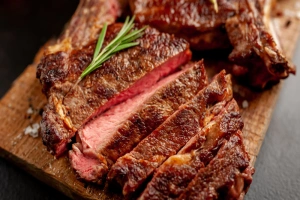 tabla de picar con asado a la parrilla